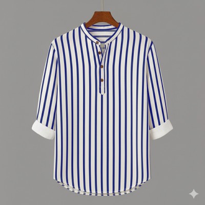 Premium Quality Cotton Katua (Navy Step) / সুতি কাতুয়া